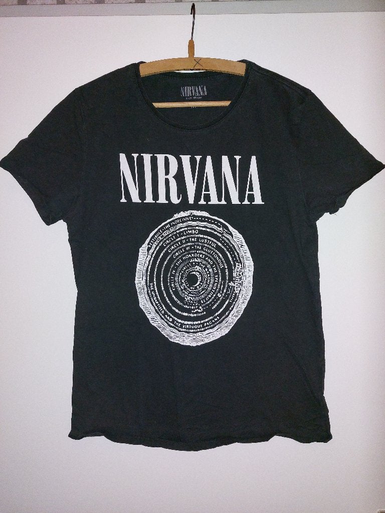NIRVANA shirt, mt M, Ophalen of Verzenden, Zo goed als nieuw, Maat 48/50 (M), Zwart