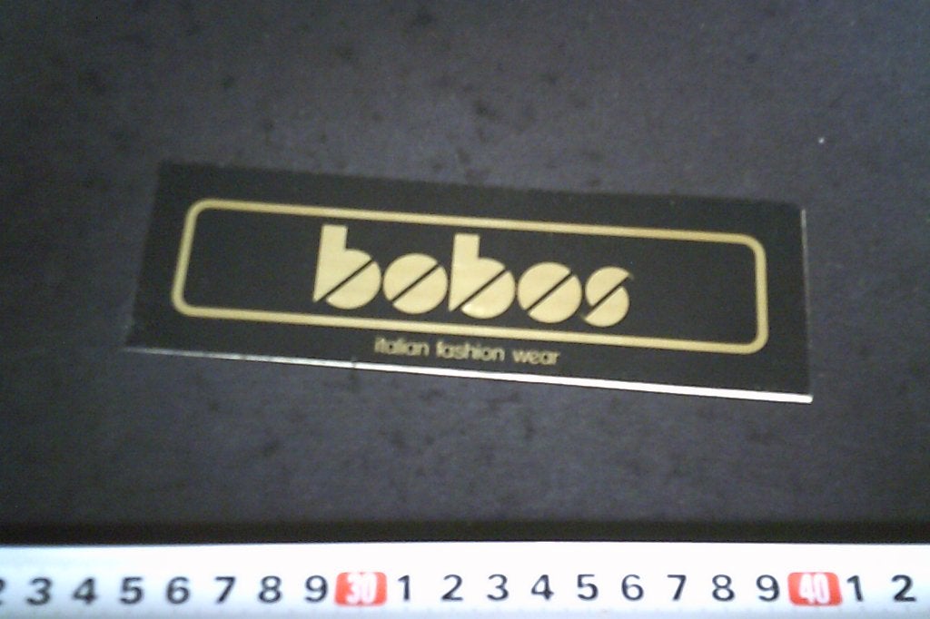 sticker BOBOS italian fashion wear, Ophalen of Verzenden, Zo goed als nieuw