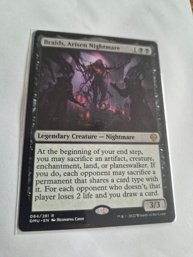 Braids, Arisen Nightmare - Magic: The Gathering Kaart, Ophalen of Verzenden, Zo goed als nieuw, Losse kaart