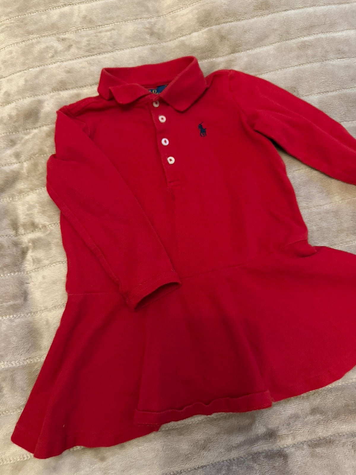 Polo Ralph Lauren jurkje maat 86, Ophalen of Verzenden, Zo goed als nieuw, Meisje, Jurkje of Rokje