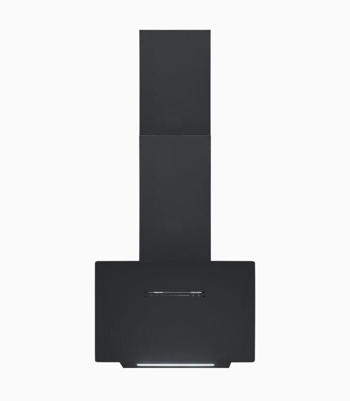 Nieuwe zwart glas schuine afzuigkap 60 c br max 570 m³/h, Witgoed en Apparatuur, Ophalen, Wandschouwkap, Motor, Nieuw