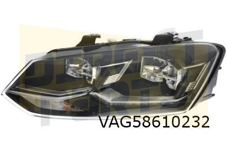 Volkswagen Polo VII (6/14-7/17) Koplamp Rechts (full LED) OE, -, -, Nieuw, -