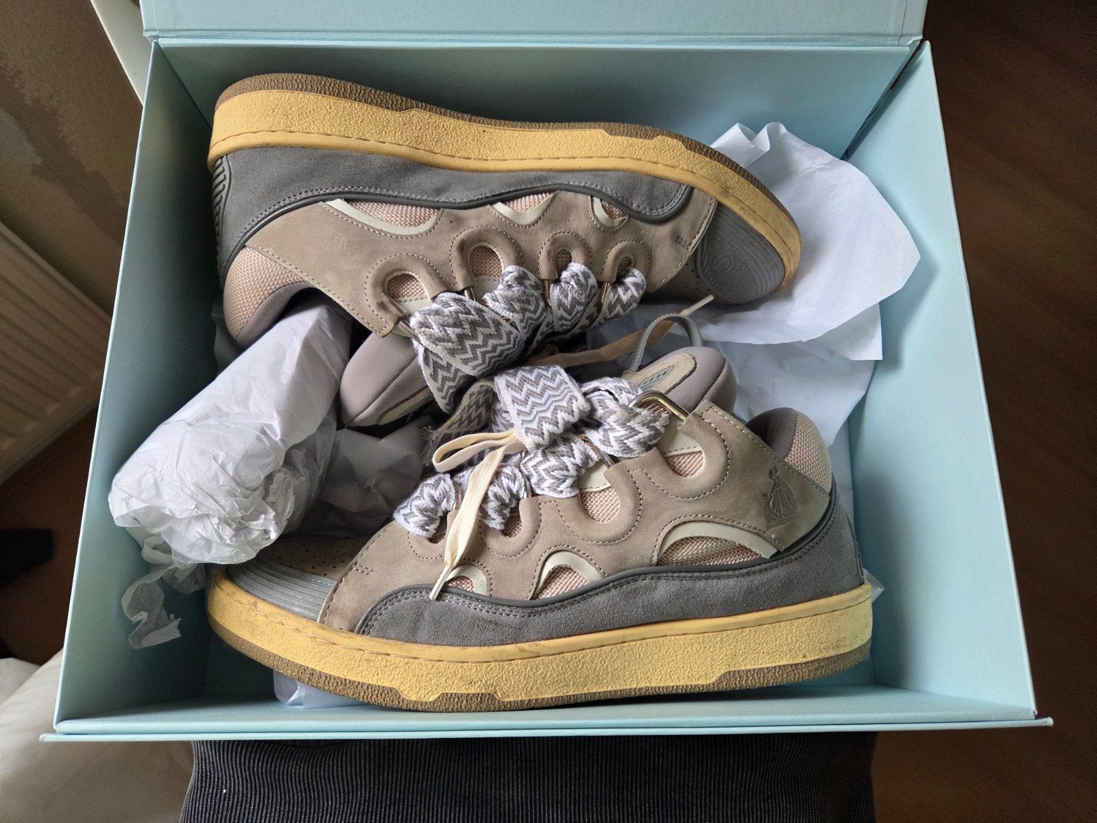 Lanvin Curb Sneakers Maat 45 - Nieuw in doos, Kleding | Heren, Schoenen, Ophalen, Nieuw, Sneakers of Gympen, Overige kleuren