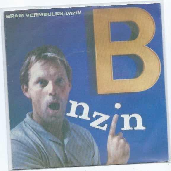 Bram Vermeulen- ONZIN, Cd's en Dvd's, Vinyl Singles, Zo goed als nieuw, Beschermende buitenhoes, Fotohoes, Originele persing, 7 inch