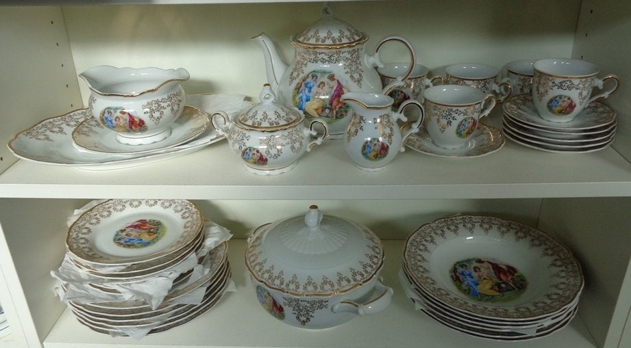 MZ Moritz z dekauer thee en eet servies Chechoslovakia, Ophalen of Verzenden, Zo goed als nieuw, Overige stijlen, Porselein