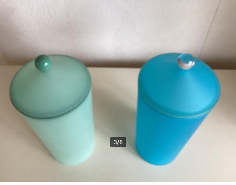 Ronde bewaarbus, voorraadbus, Mepal groen of blauw 1,8 liter, Kunststof, Ophalen of Verzenden, Zo goed als nieuw, Voorraadpot