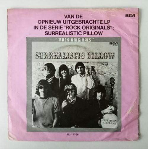 Jefferson Airplane: Somebody to love/White rabbit., Cd's en Dvd's, Vinyl Singles, Ophalen of Verzenden, Gebruikt, Pop