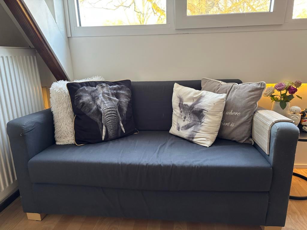 IKEA Solsta slaapbank - Compact en functioneel, Huis en Inrichting, Slaapkamer | Slaapbanken, Ophalen, Tweepersoons, 120 cm, 200 cm