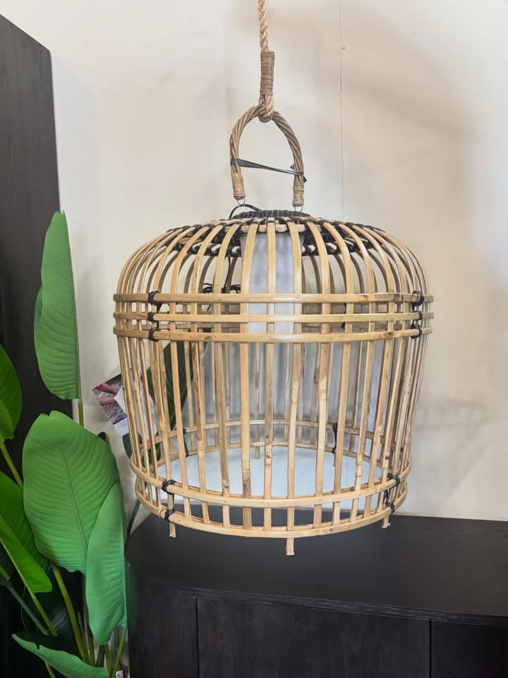 Hanglamp San Carlos Bamboe, kleur naturel van Rivièra Maison, Huis en Inrichting, Ophalen, Overige materialen, Onbekend, Nieuw