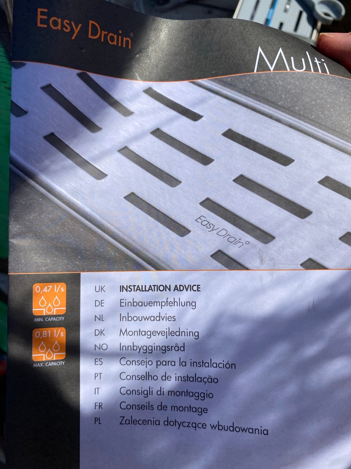 Easy Drain Multi Afvoergoot - Nieuw, Afvoer, Nieuw, Ophalen of Verzenden, Rvs
