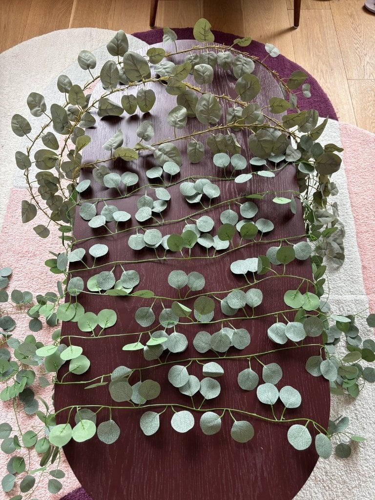 Kunst eucalyptus slingers klimop bruiloft - 15 stuks, Ophalen
