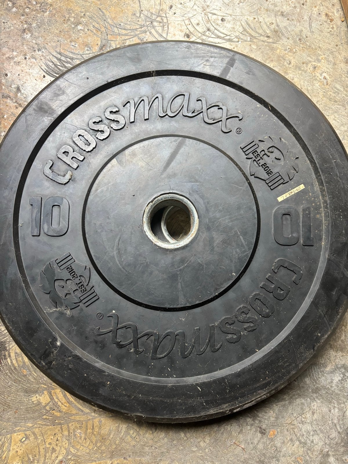 Crossmaxx 2x10kg Halterschijven, Ophalen of Verzenden, Gebruikt, Armen, Halterschijven