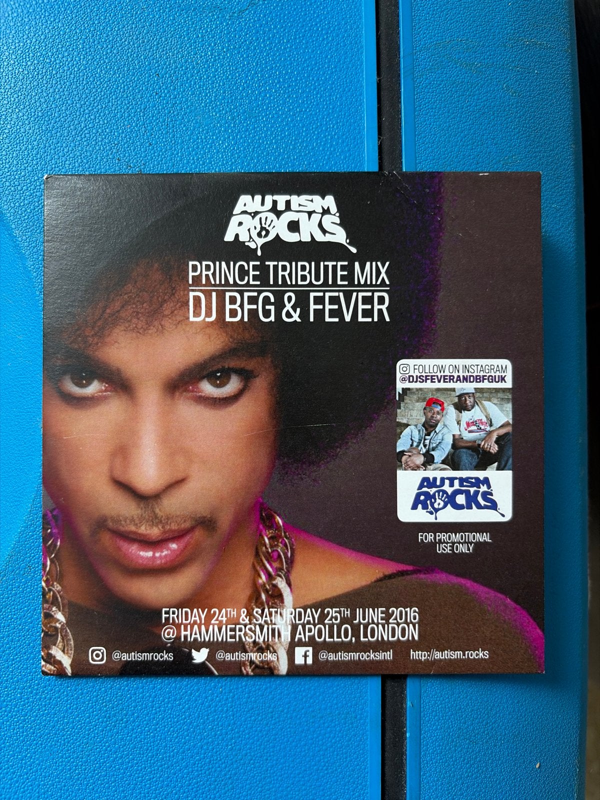 Prince Tribute Mix DJ BFG & Fever - Autism Rocks Promo CD, Cd's en Dvd's, Pop, Ophalen of Verzenden, Album, Promo