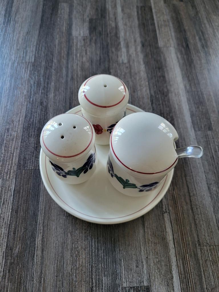 Boerenbont menage set (compleet), Huis en Inrichting, Keuken | Servies, Overige typen, Ophalen of Verzenden, Zo goed als nieuw