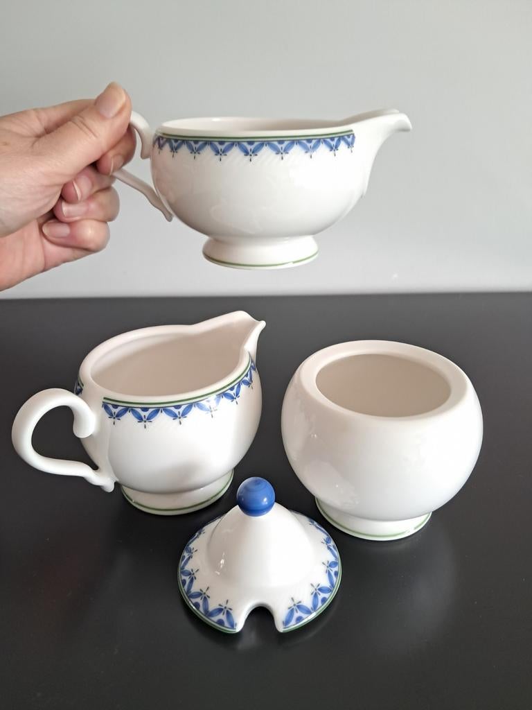 Suikerpot en 2 melkkannetjes, Villeroy & Boch,  Casa  Look, Overige typen, Ophalen of Verzenden, Zo goed als nieuw, Overige stijlen