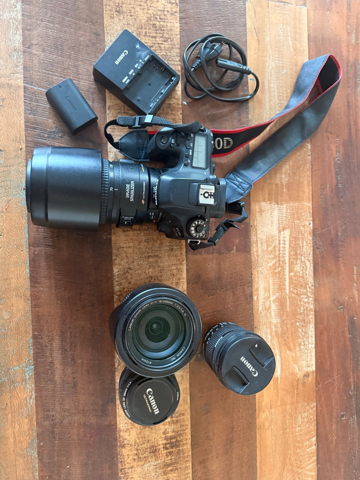 Canon EOS 80D met 3 lenzen en accessoires, Audio, Tv en Foto, Fotografie | Lenzen en Objectieven, Gebruikt, Canon, Standaardlens
