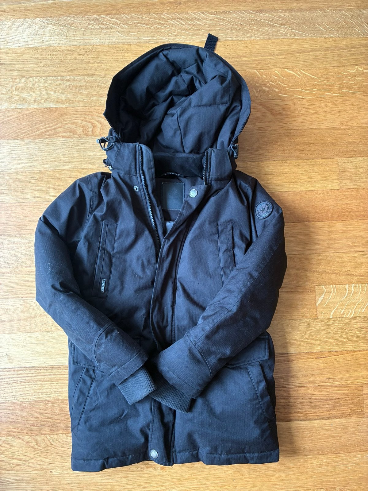 Air Force unisex jas maat 10 - Zwart, warm en dik, Ophalen of Verzenden, Gebruikt, Jongen of Meisje