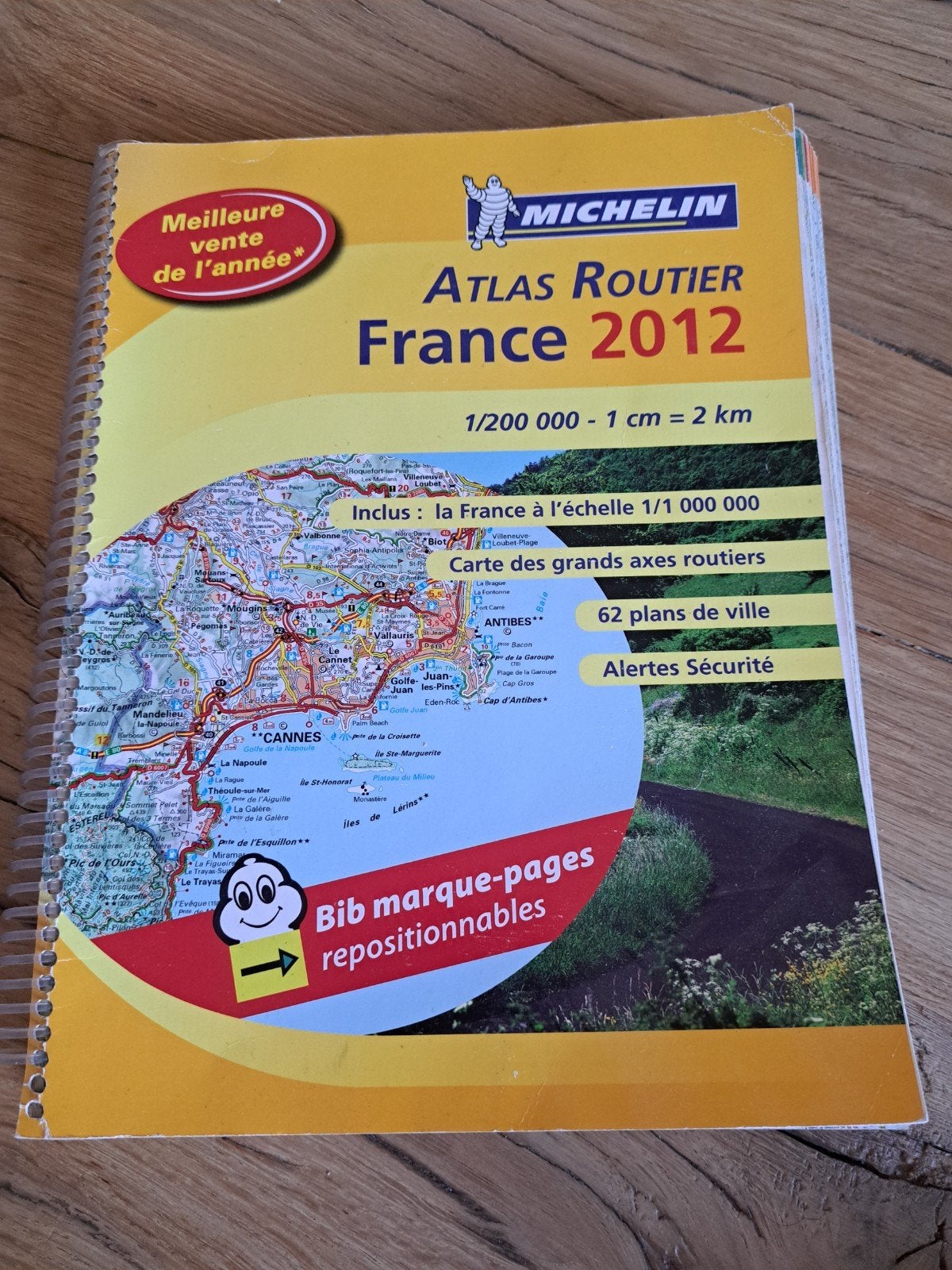 Michelin Atlas Routier Frankrijk 2012 - Spiraalband, Boeken, Gelezen, Overige atlassen, Ophalen of Verzenden, Michelin