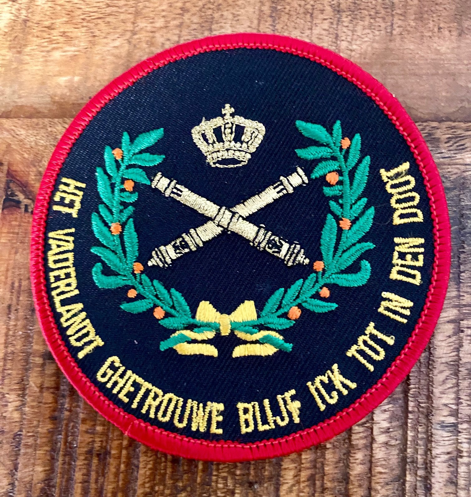 Artillerie embleem batch, patch, Verzenden, Landmacht, Nederland, Embleem of Badge