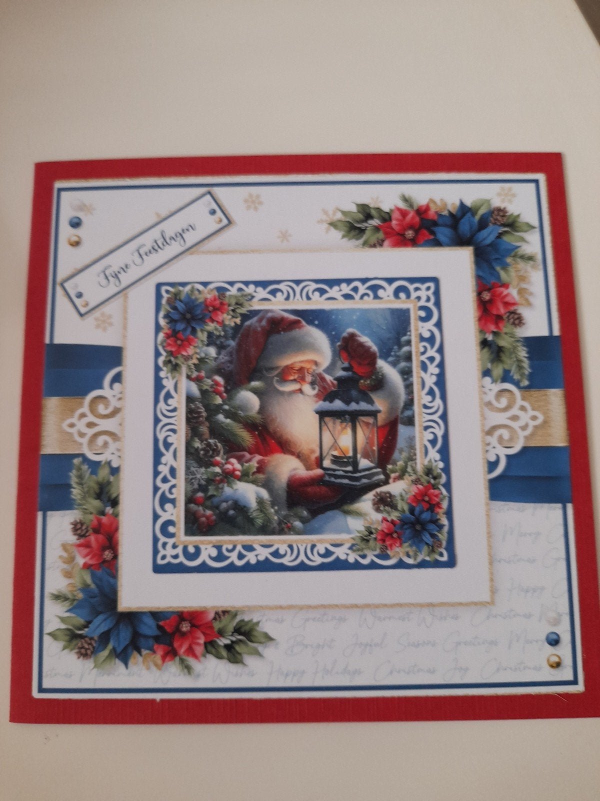 Zelfgemaakte kaart, Ophalen of Verzenden, Nieuw, Kerst