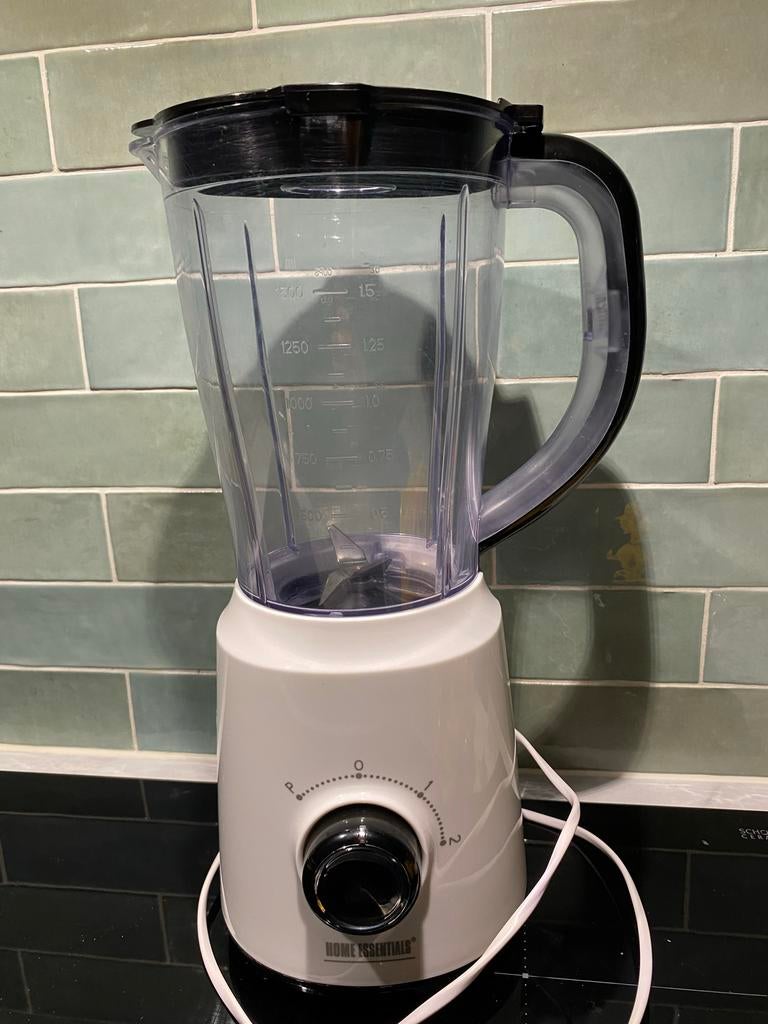 Home Essentials Blender 1.5L - Wit, 500W, Ophalen, Zo goed als nieuw, Blender