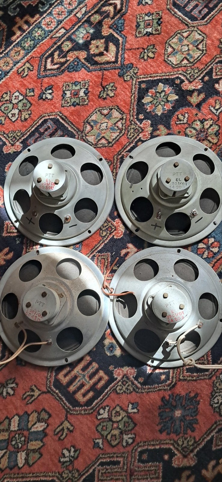 PTT (=Philips) EL7901/01 4 st draadomroep breedbanders, Audio, Tv en Foto, Luidsprekers, Ophalen of Verzenden, Gebruikt, Minder dan 60 watt