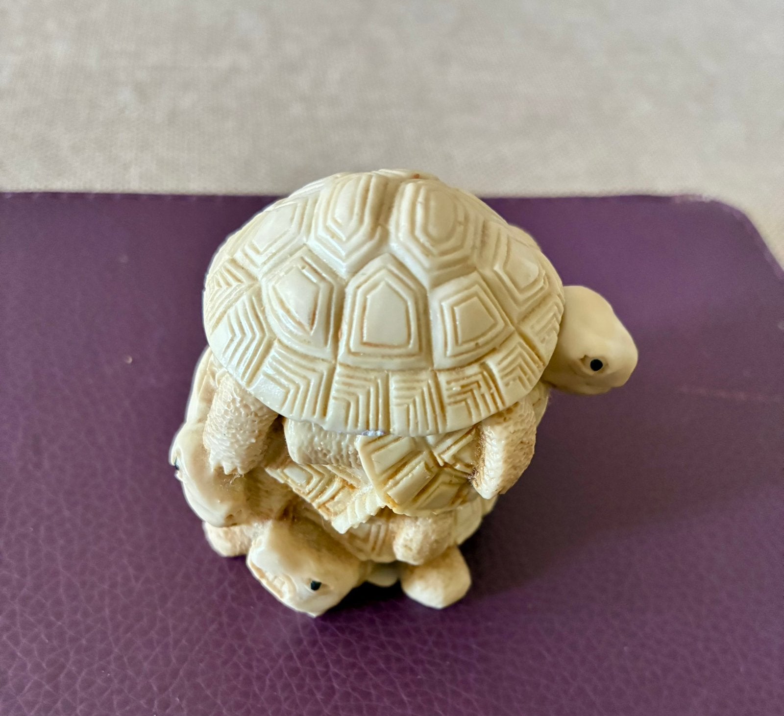 Vintage doosje Harmony Kingdom gestapelde schildpadjes, Ophalen of Verzenden