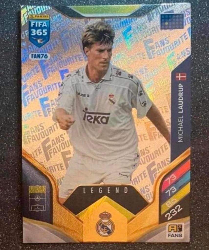 Panini Fofa365 2026  FANS’ FAV. LEGEND  LAUDRUP  REAL MADRID, Verzenden, Zo goed als nieuw, Plaatje