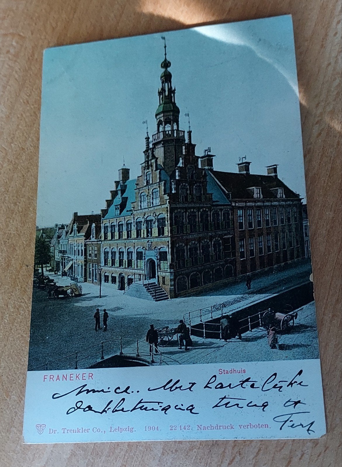 Franeker, Stadhuis, Ophalen of Verzenden, Voor 1920, Gelopen, Friesland