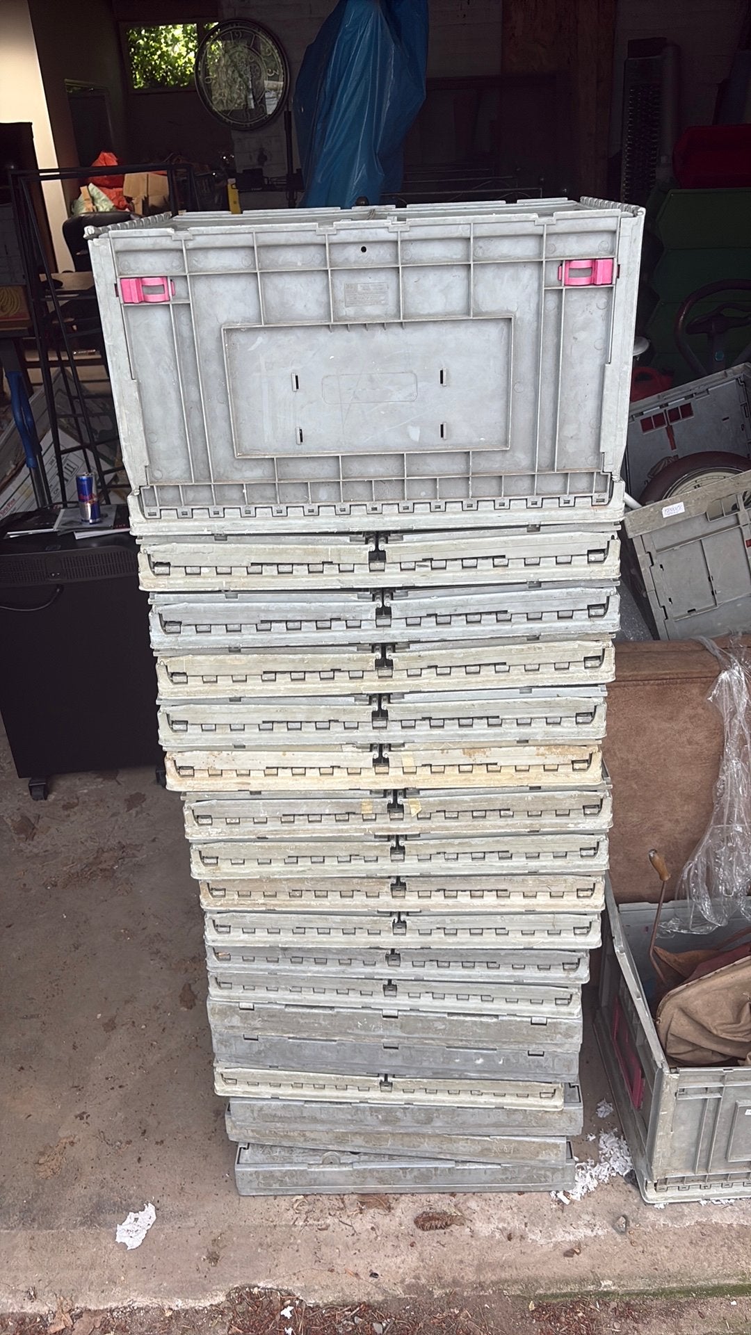 20 x Opvouwbare kratten, Ophalen, Zo goed als nieuw, Krat, Minder dan 35 cm