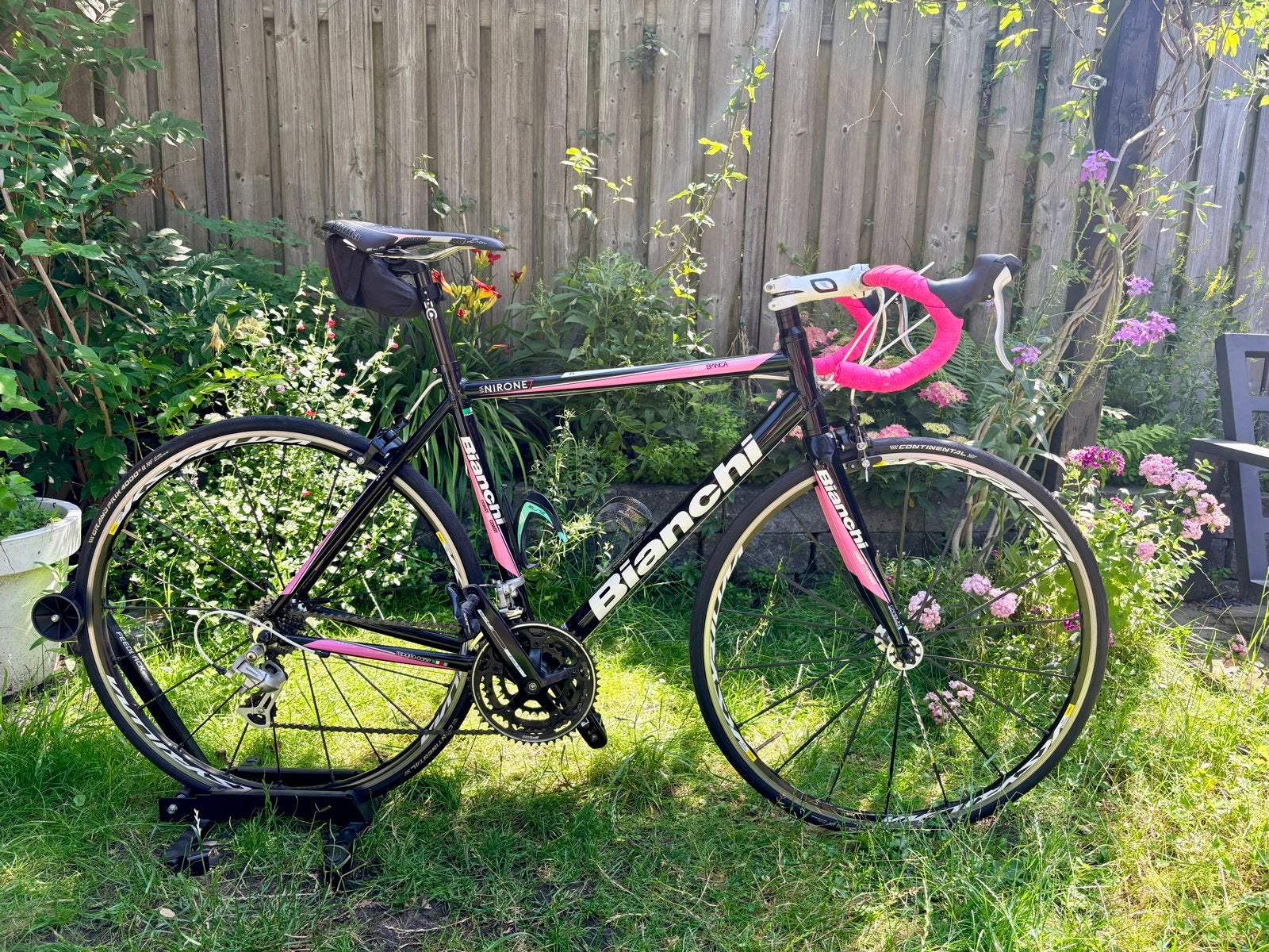 Bianchi racefiets met hoogwaardige Mavic wielen, Fietsen en Brommers, Fietsen | Racefietsen, Overige merken, Velgrem, Aluminium