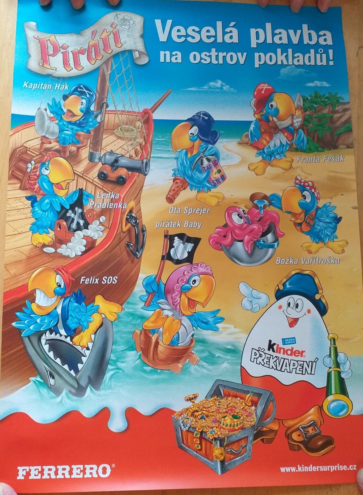 Kinder Surprise Reclame Posters (6 stuks), Ophalen of Verzenden