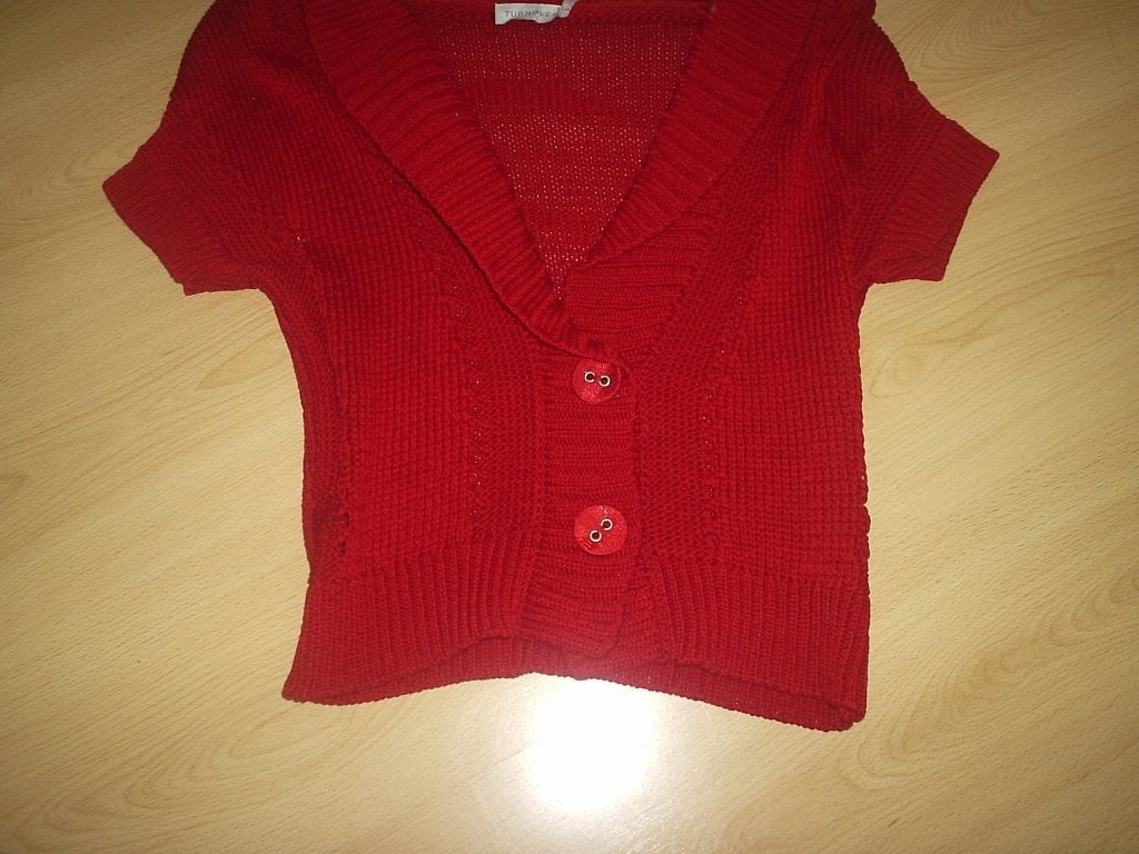 turnover vest met shawl kraag maat 36 nieuw, Kleding | Dames, Nieuw, Maat 36 (S), Rood, Turnover