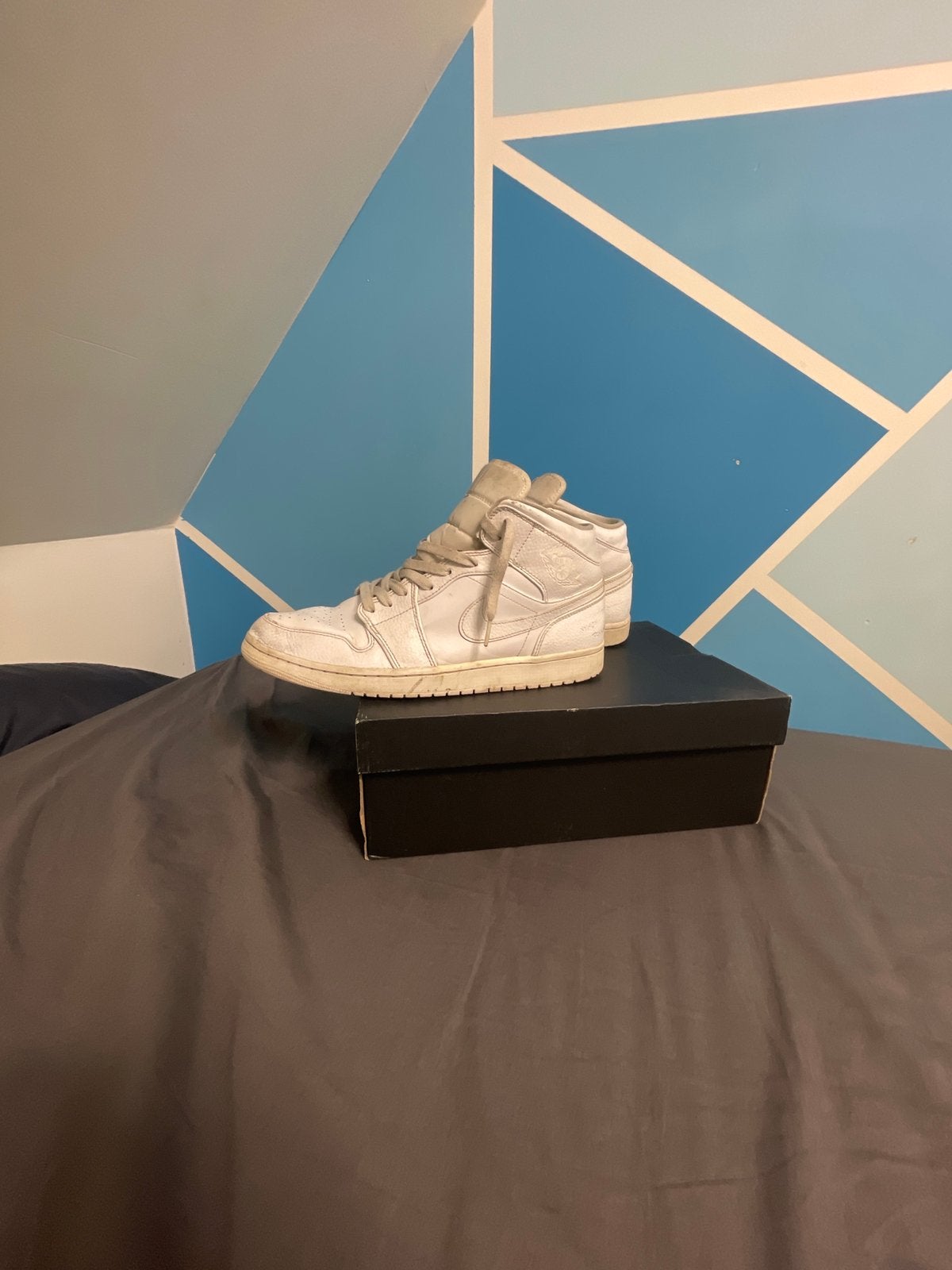Jordan 1 maat 47, Kleding | Heren, Schoenen, Ophalen of Verzenden, Zo goed als nieuw, Wit