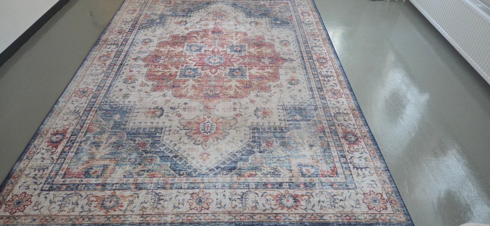Groot vintage vloerkleed - 227x327 cm - Goede staat, Ophalen, 200 cm of meer, Zo goed als nieuw, 200 cm of meer