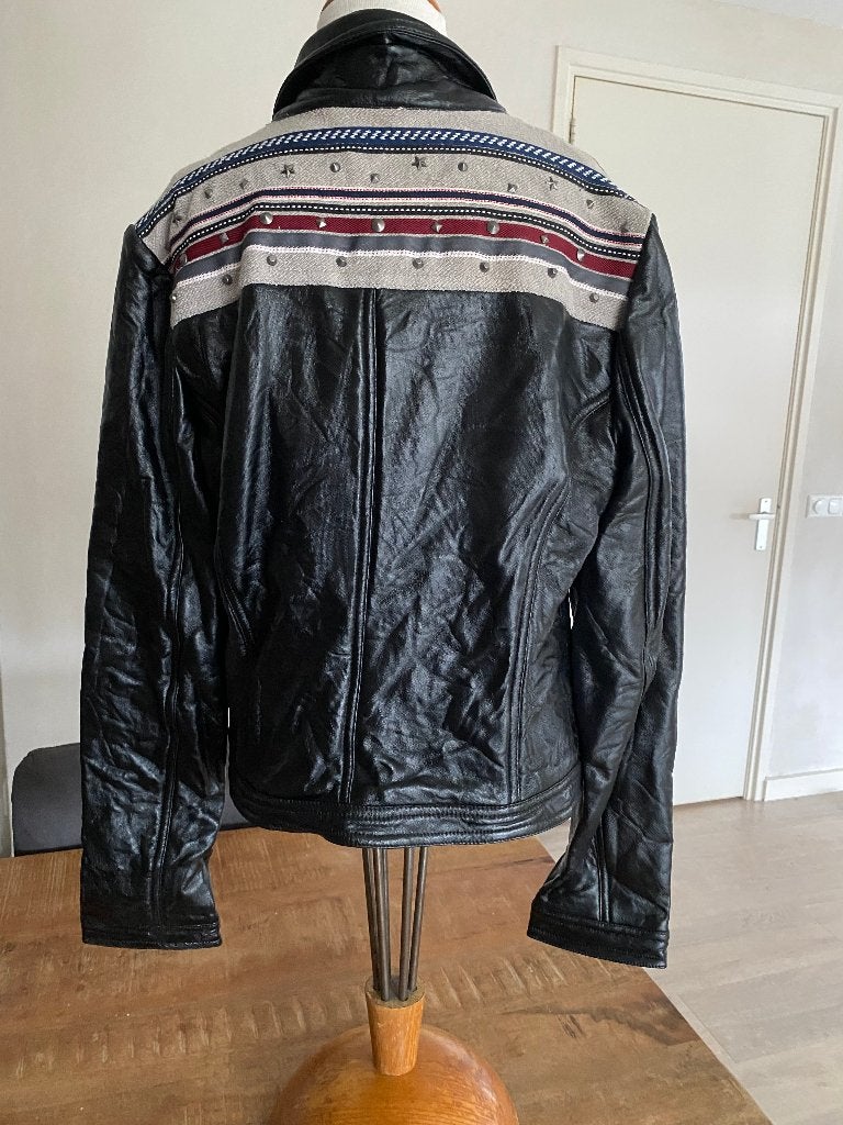 I.CODE (IKKS) leder look jasje nieuw met kaartje maat 44 DM, Zwart, I.CODE, Maat 42/44 (L), Nieuw