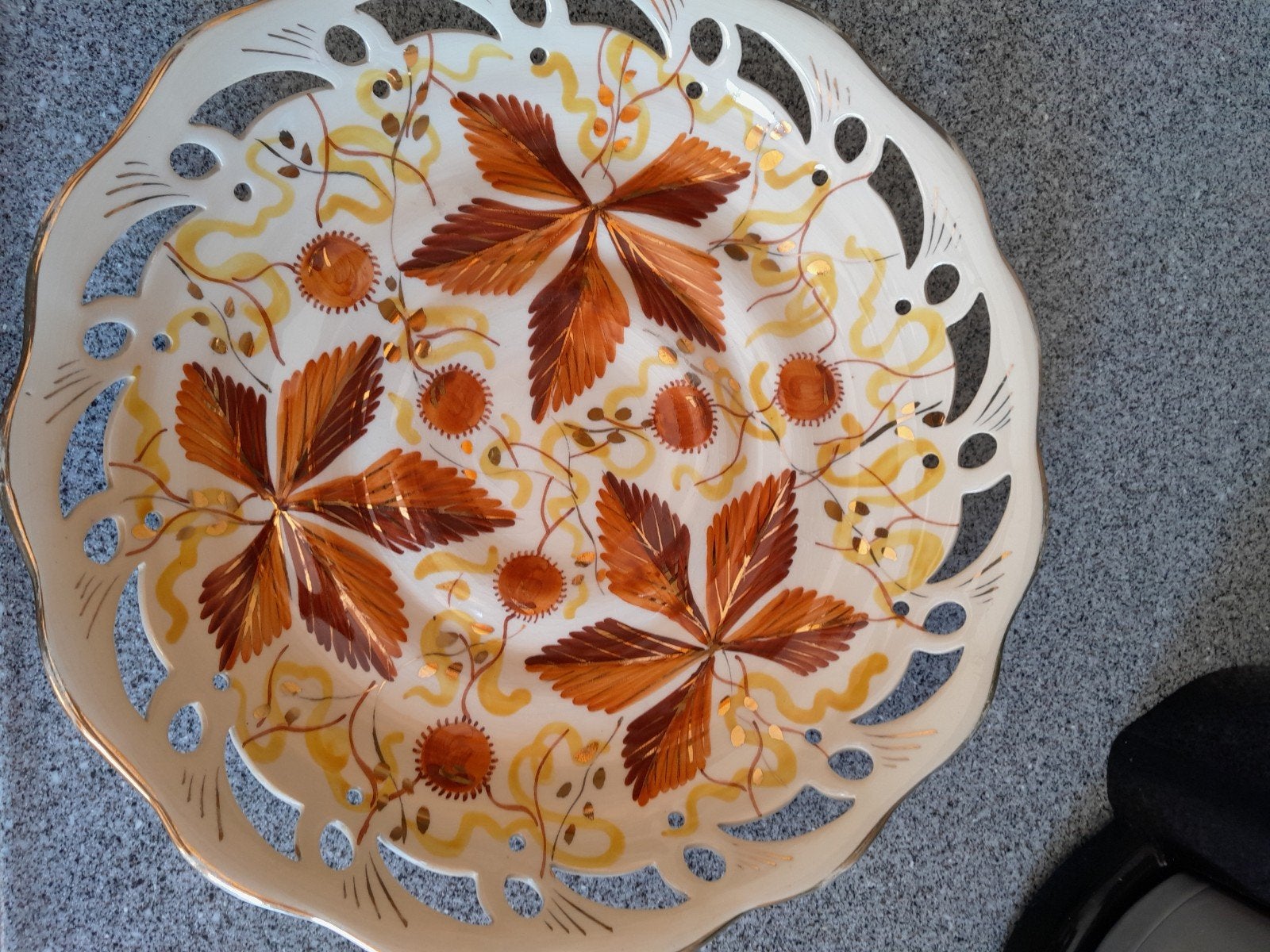 Schaal uit jaren vijftig Flora Gouda Holland, Antiek en Kunst, Antiek | Schalen, Ophalen