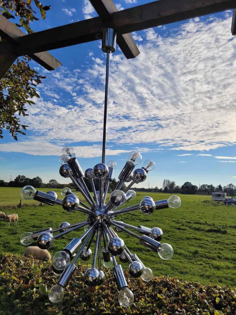spoetnik lamp sputnik hanglamp fifties sixties retro design, Ophalen, Zo goed als nieuw, Amerikaanse retro fifties sixties vintage design