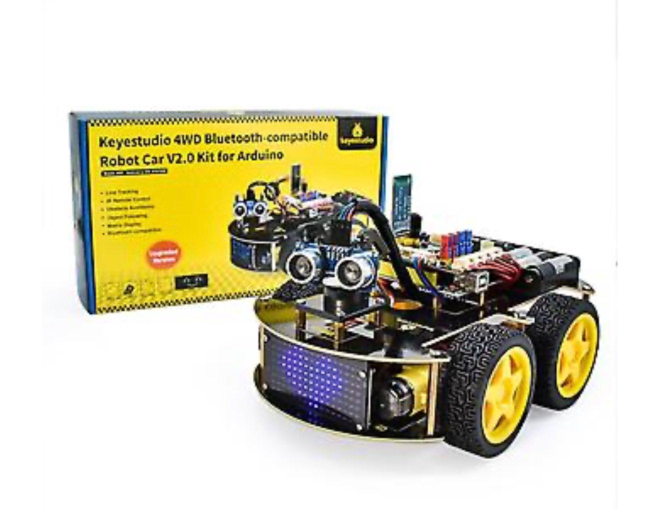 Keyestudio 4WD BT-compatible robot car