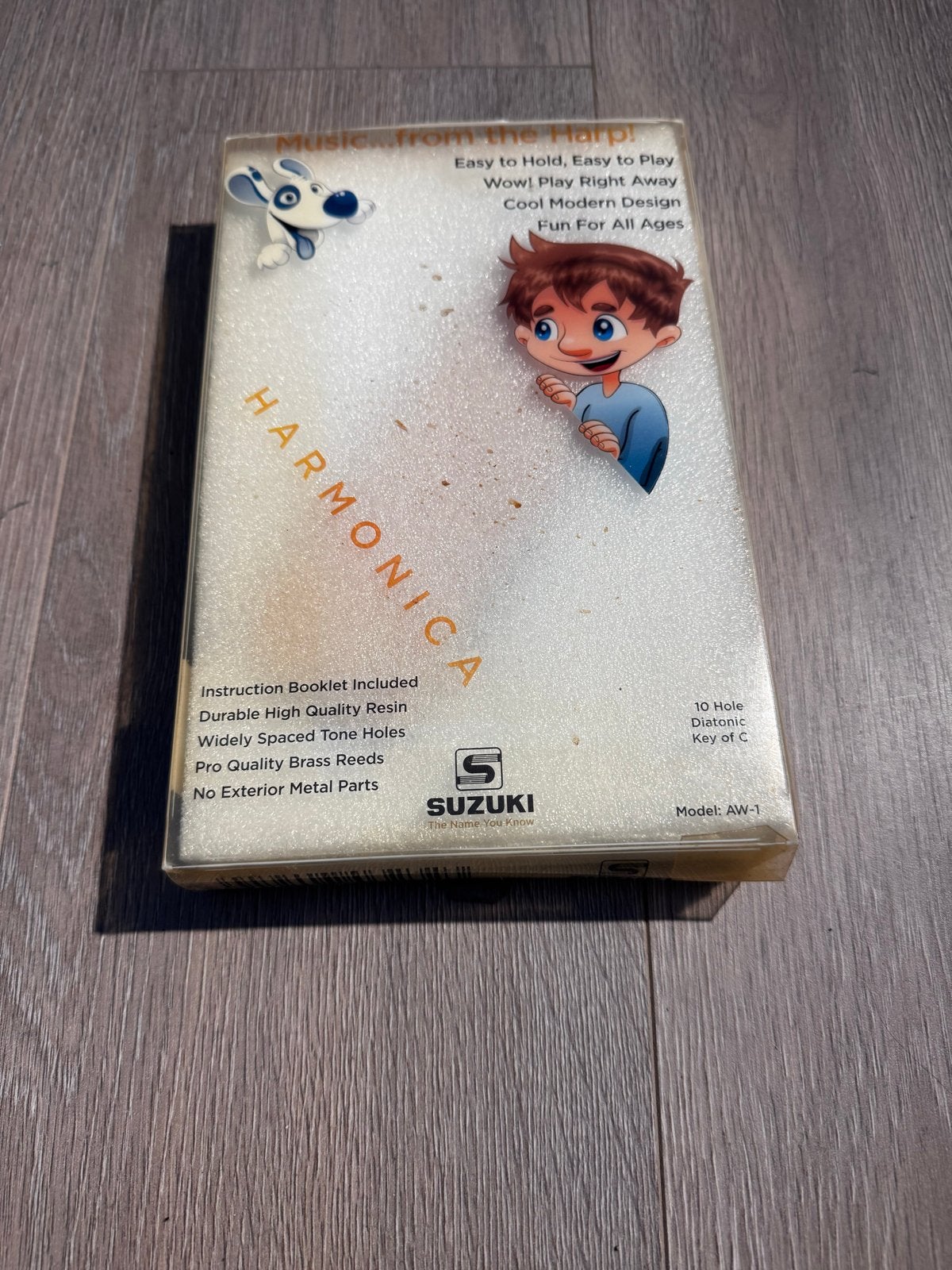 Mondharmonica Suzuki AW-1 Airwave Oranje - Zo goed als nieuw, Muziek en Instrumenten, C-mondharmonica, Ophalen of Verzenden, Zo goed als nieuw