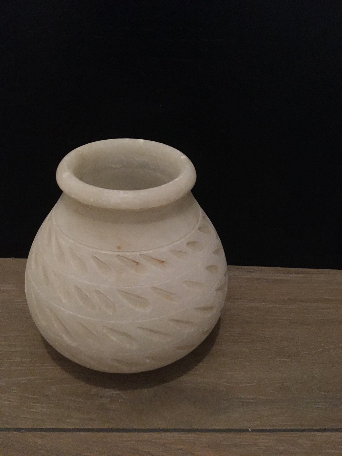 Massief marmeren vaas handwerk, Ophalen of Verzenden