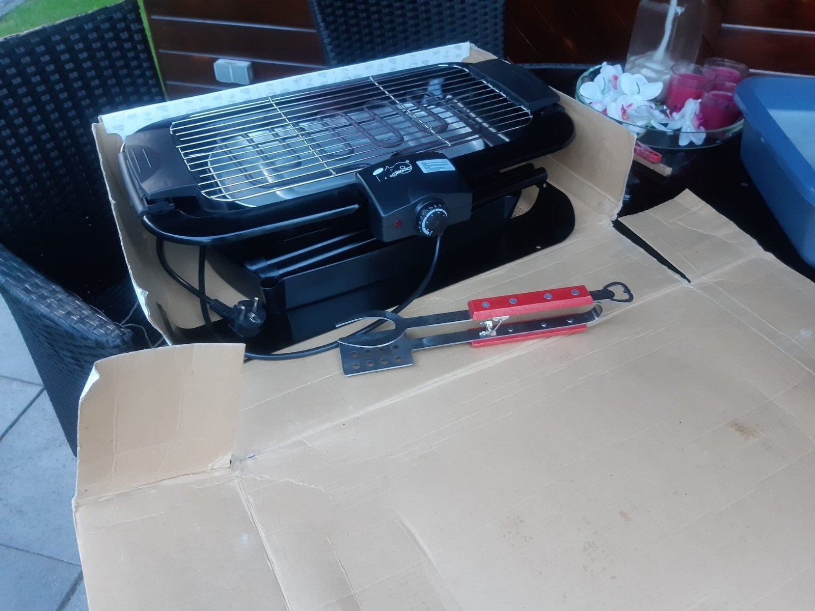Elektrische BBQ Grill - L.E. Electronics, Ophalen of Verzenden, Gebruikt, L.E. Electronics