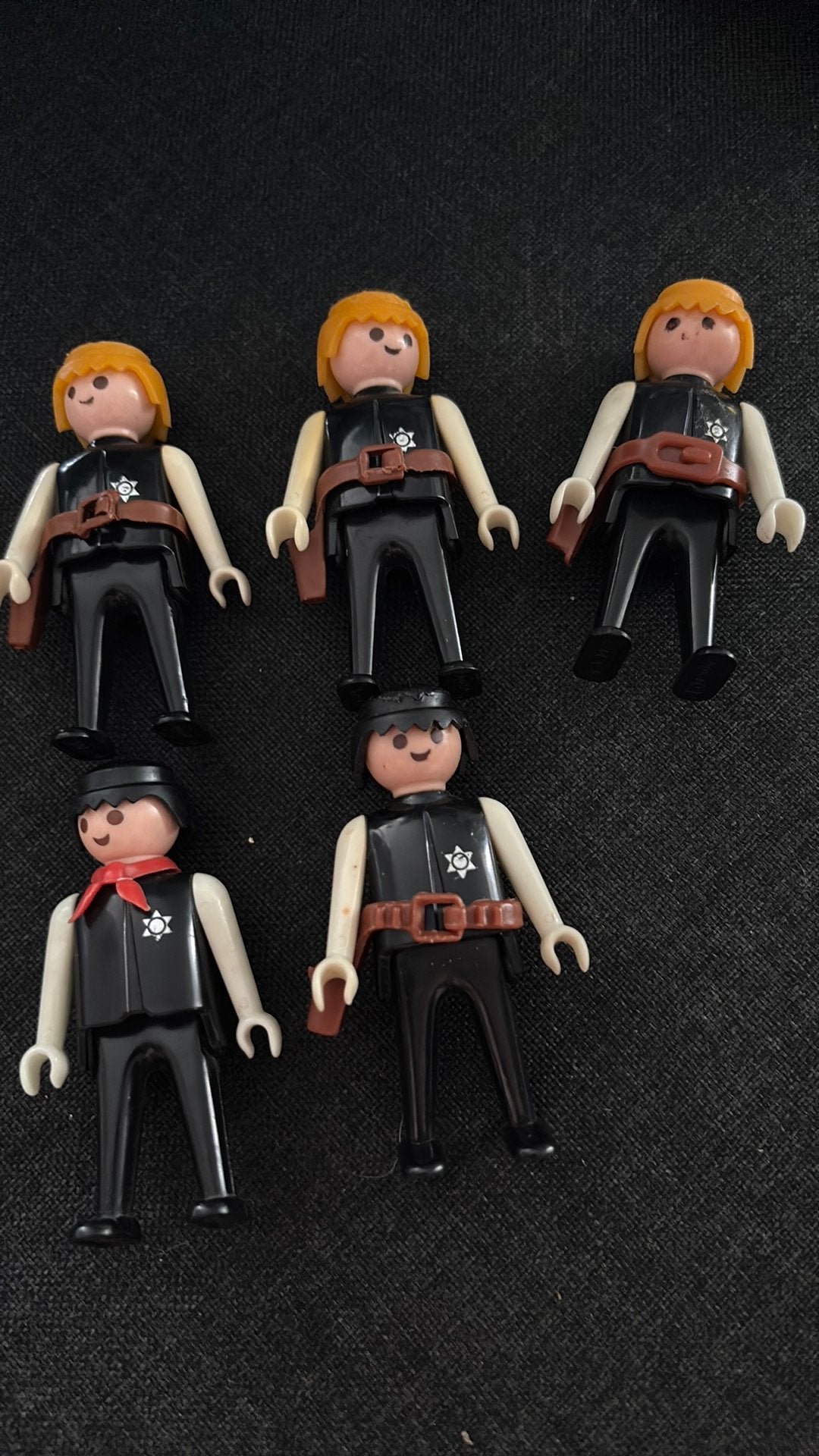 5 Vintage Playmobil Western Sheriffs, Kinderen en Baby's, Speelgoed | Playmobil, Gebruikt, Losse onderdelen, Ophalen of Verzenden