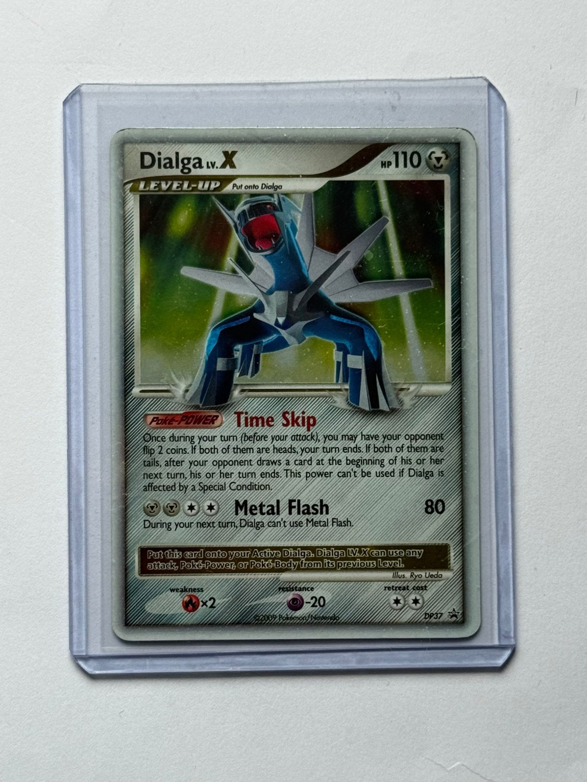 Dialga LV.X DP37, 2007 Diamond & Pearl Black Star Promo, Hobby en Vrije tijd, Ophalen of Verzenden, Zo goed als nieuw