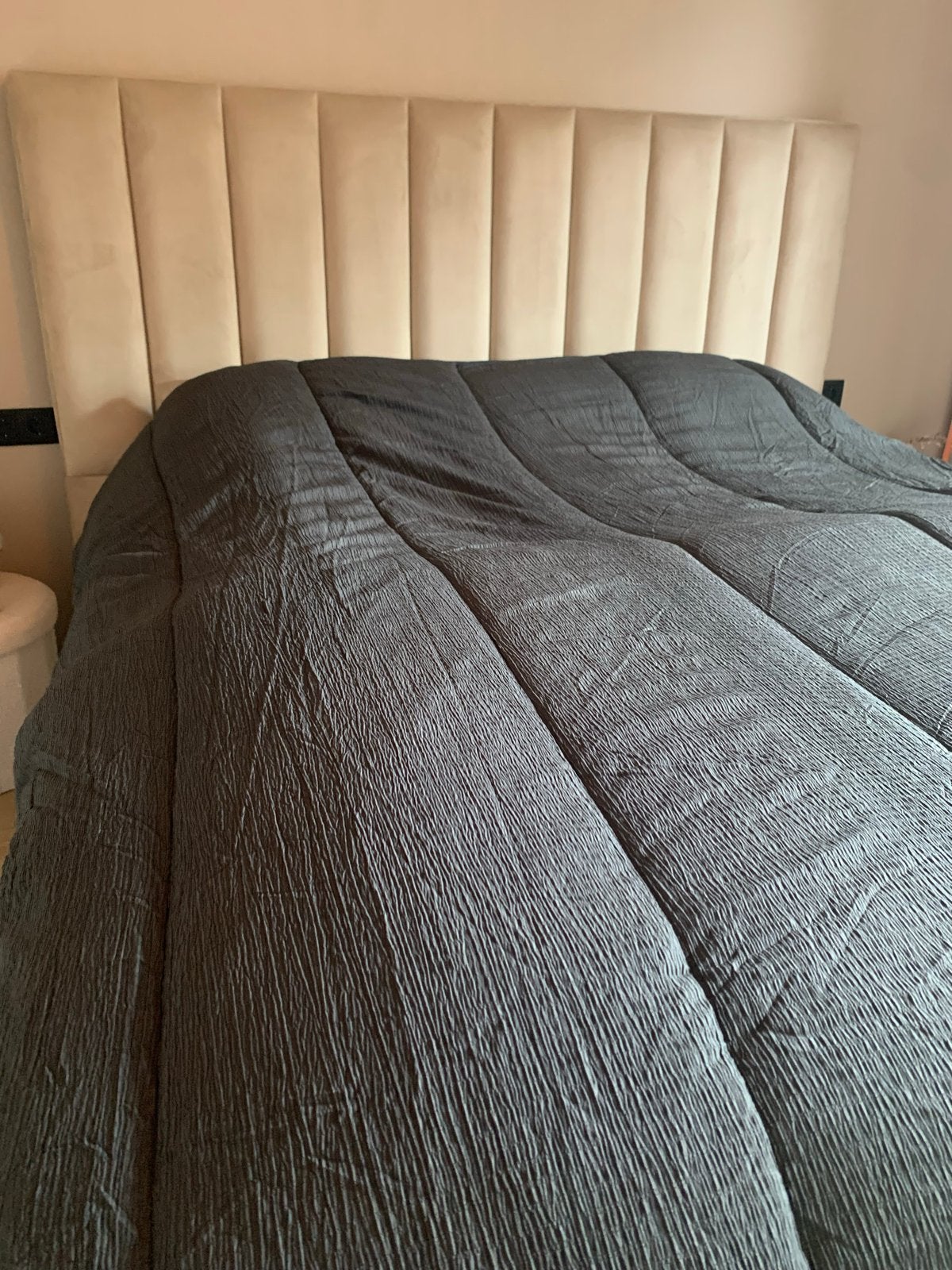 Y-NOT Micro Mousseline Dekbed Antraciet Grijs 240x200cm, Ophalen, Deken of Dekbed, Overige merken, Polyester