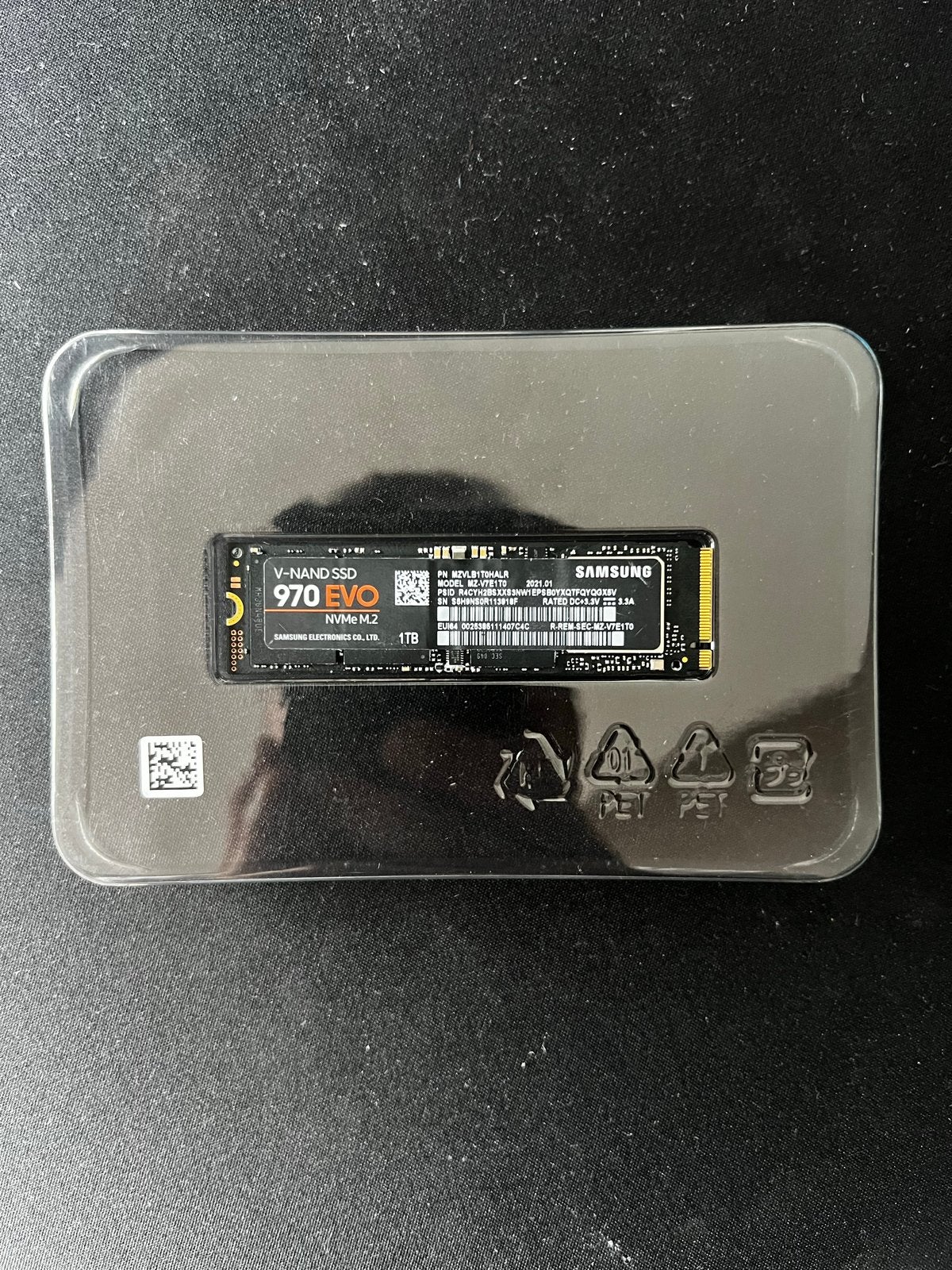 Samsung 970 EVO NVMe M.2 SSD 1TB, Computers en Software, Intern, Server, Ophalen of Verzenden, Zo goed als nieuw