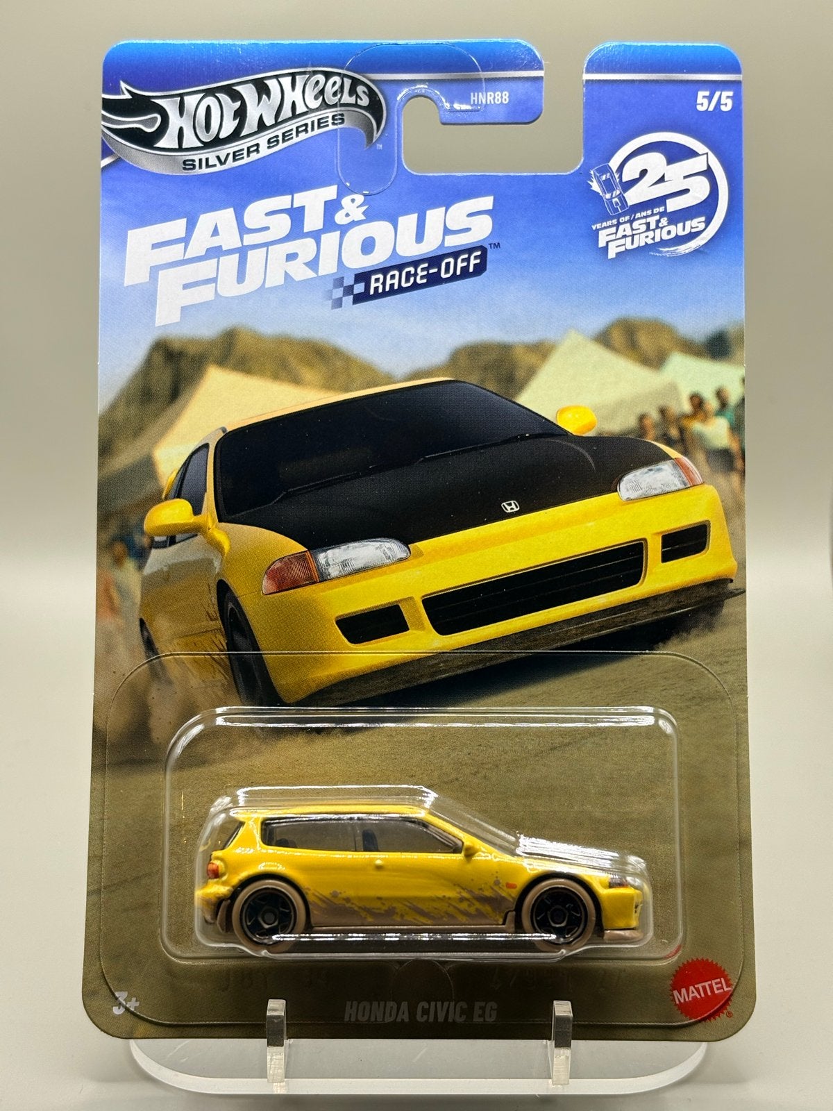 Hot Wheels Fast & Furious Silver Series Honda Civic EG, Auto, Nieuw, Ophalen of Verzenden, Mattel