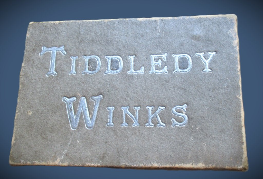 Vlooienspel antiek ca 1930~Tiddledy Winks~celluloid vlooien, Ophalen of Verzenden