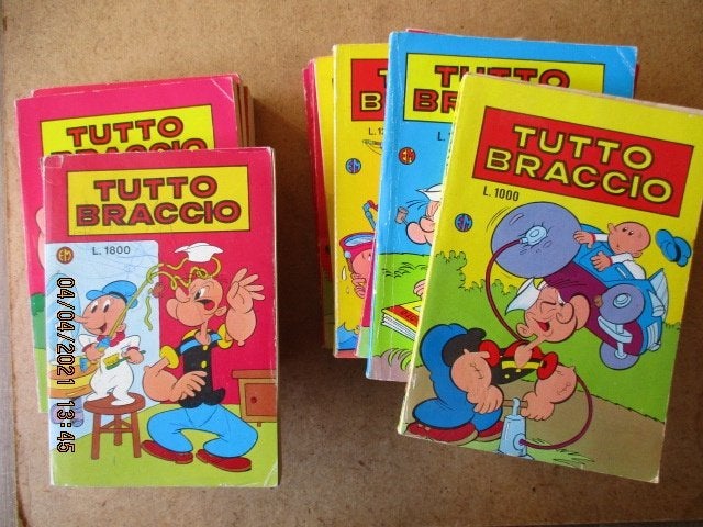 adv0703 popeye tutto pocket italiaans, Eén stripboek, Ophalen, Gelezen