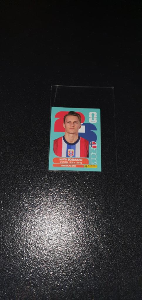 Martin Odegaard Panini WK26 Sticker., Ophalen of Verzenden, Nieuw, Buitenlandse clubs, Poster, Plaatje of Sticker